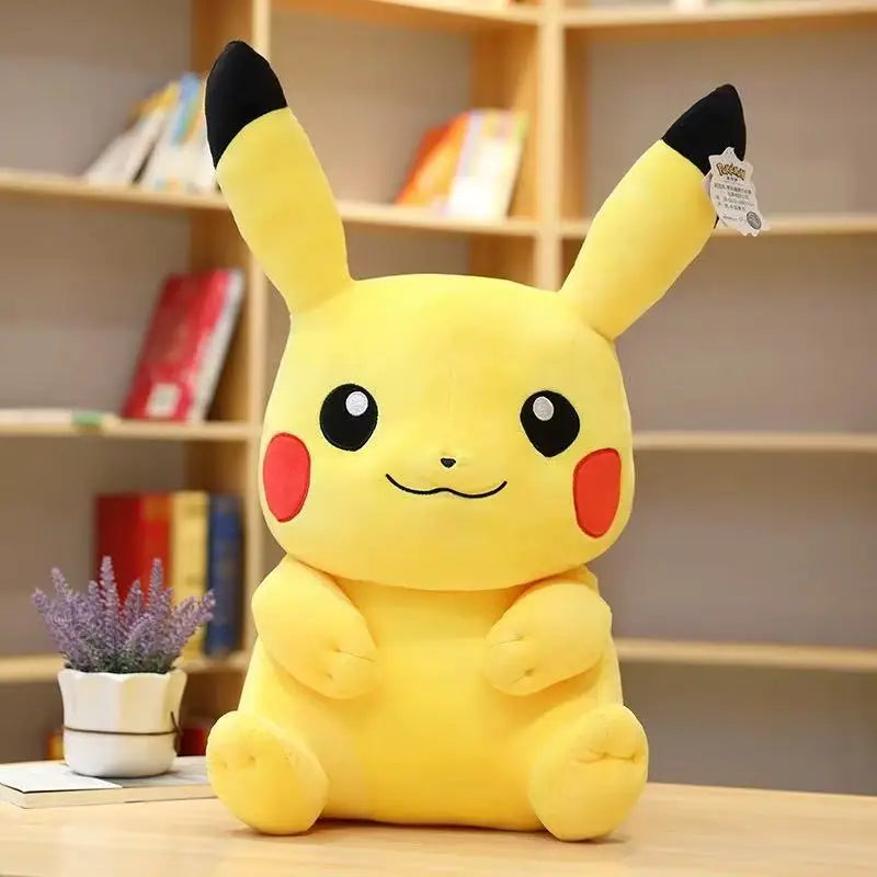 Pokémon Pikachu Plush Toy – 28 cm & 40 cm Stuffed Doll & Pillow Gift