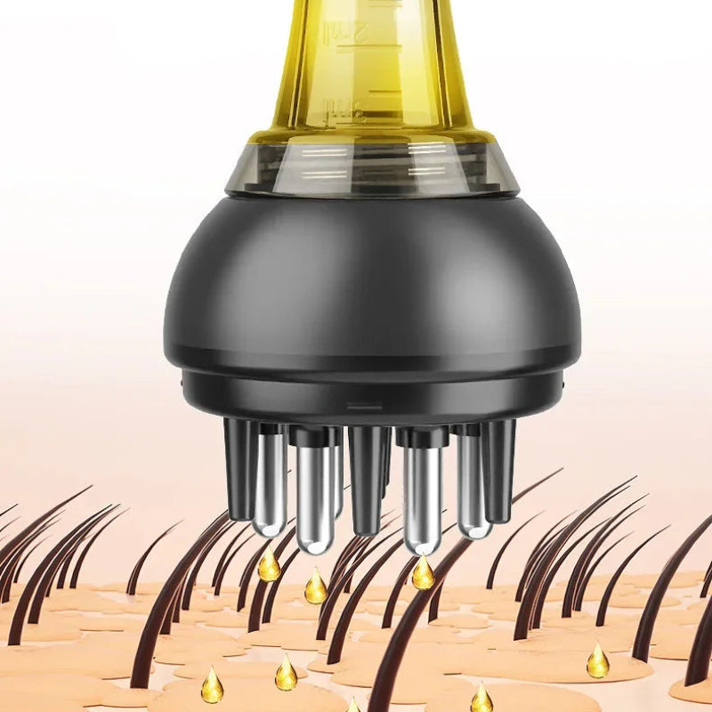 Scalp Massage Dual-in-One 1ml Liquid Applicator with Comb Teeth and Ball Massage Head