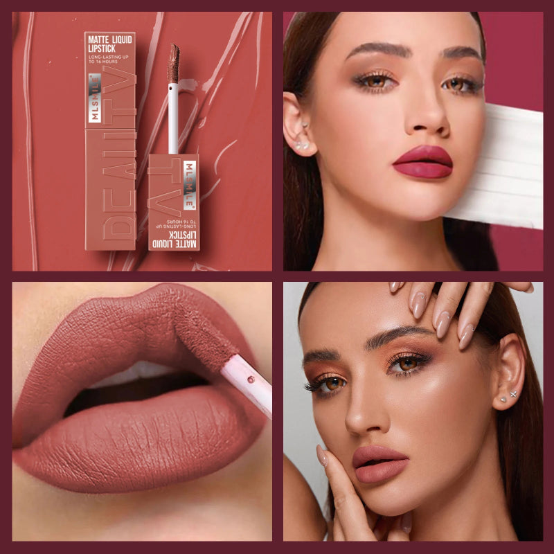 MLSMILE 6 Colors Moisturizing Lip Gloss – Pearlescent Mirror Nude Lip Stain with Natural Lip Oil