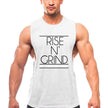 RISE N’ GRIND Men’s Sleeveless Gym Tank Top – Muscle Fit Workout Vest