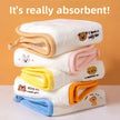 5pcs Baby Coral Fleece Towel Set 25x25cm Soft Newborn Face & Drool Towels
