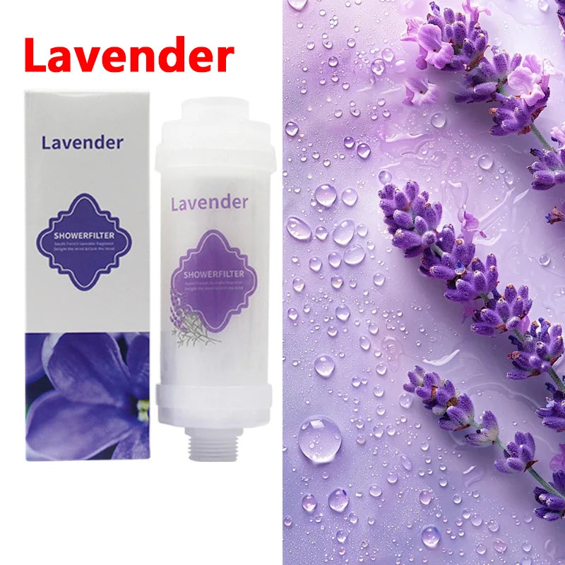 H201 Scented Shower Head Filter – Inline Bathroom Water Filter for Handheld, Fixed & Rainfall Showers