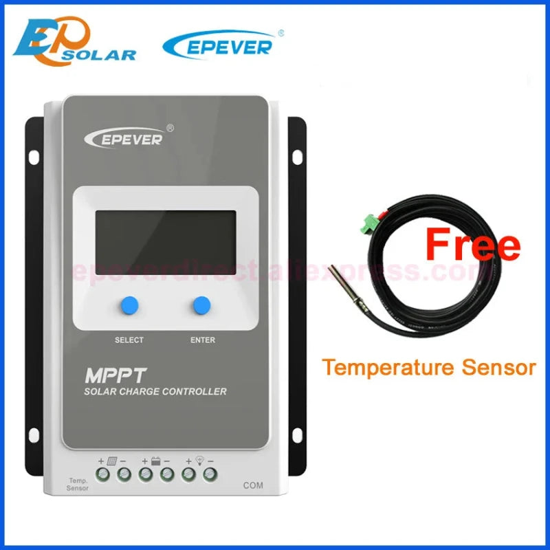 EPEVER MPPT Tracer Solar Charge Controller 10A 20A 30A 40A 12V/24V Battery Regulator