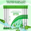 500pcs Mint Mouth Dental Floss – Disposable Interdental Cleaning Floss Sticks