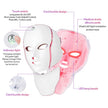 7-Color LED Face & Neck Mask with 138+3 LEDs – Wireless Rechargeable Light Therapy Beauty Device