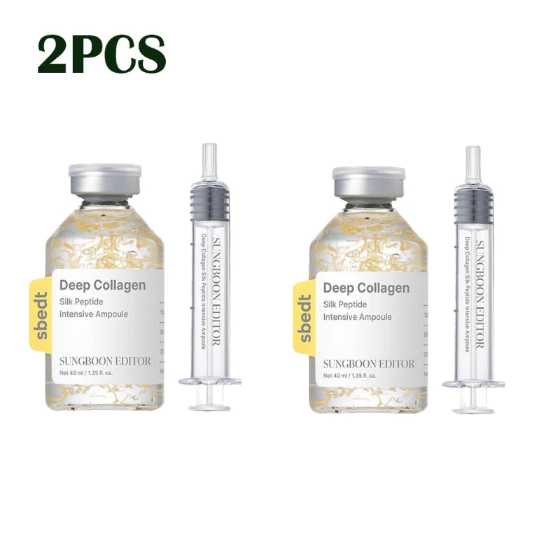 SUNGBOON EDITOR Deep Collagen Silk Peptide Intensive Ampoule Set with Precision Applicator