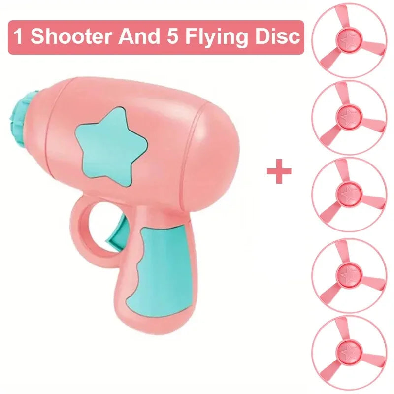 Interactive Cat Flying Disc Toy Launch Gun Pet Training Toy Mini Shooting Game for Kitten Chasing Exercise Fun Pet Supplies