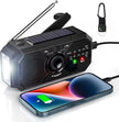 Sayin Solar Hand Crank Emergency Radio – 3500mAh Power Bank, AM/FM NOAA, LED Torch & SOS Alarm