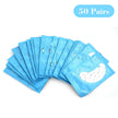 50 Pairs Hydrogel Eye Pads for Eyelash Extensions U-Shaped Gel Patches Lash Extension Supplies
