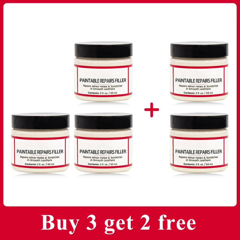 Paintable Leather Repair Filler Paste – Multi-Purpose Scratch Repair Cream for Car Interiors & Home Leather Care