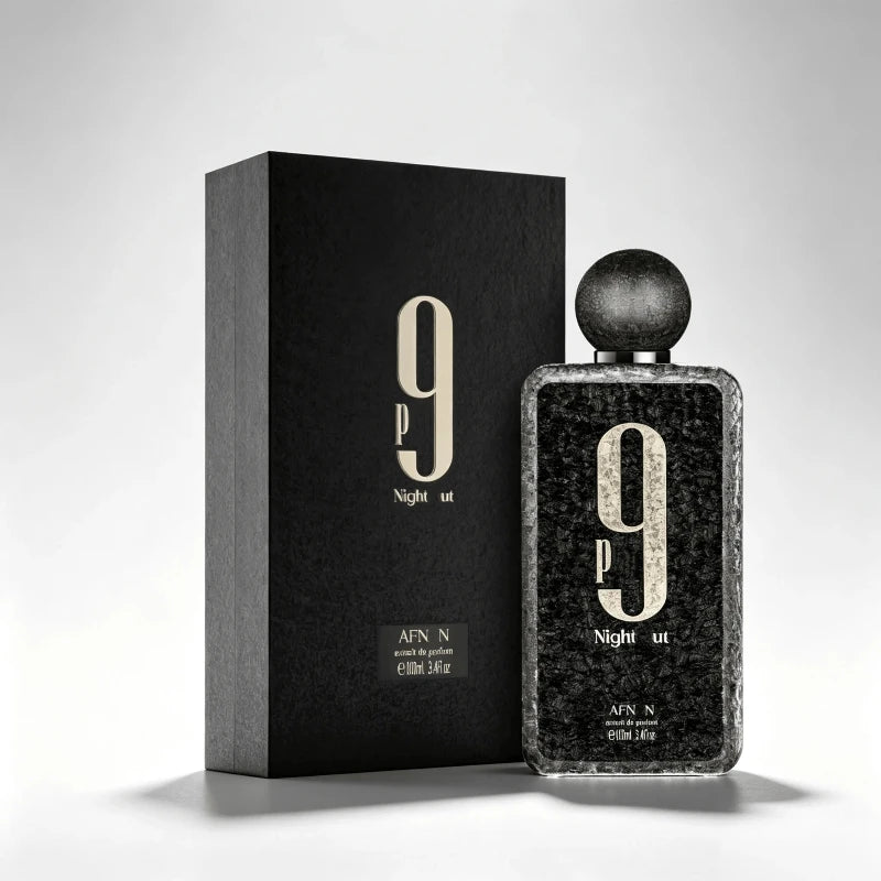 Afnan 9 PM Night Out Extrait De Parfum 100ml (3.4 oz) Unisex Luxury Fragrance