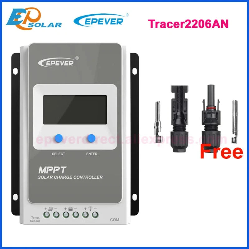 EPEVER MPPT Tracer Solar Charge Controller 10A 20A 30A 40A 12V/24V Battery Regulator