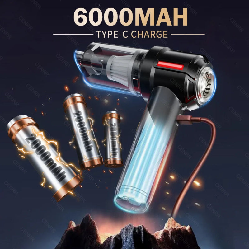 CENRR Mini Car Vacuum Cleaner 998000Pa Powerful Cordless Portable Handheld Vacuum & Blower