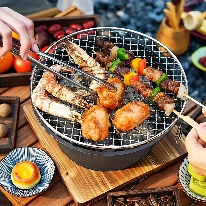 KL1 Cast Iron Charcoal & Alcohol Stove Portable Outdoor Cooking Stove for Camping, Picnic, BBQ & Preppers Gear