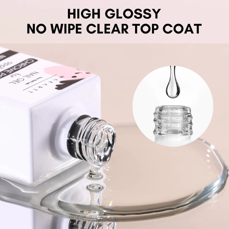 Makartt Nail Gel for Chrome Powder Application - 15ml