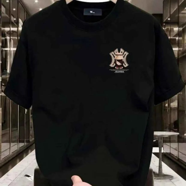 Nicolon Bear Graphic T-shirt – Stylish Casual Wear for Men | Black & White Options