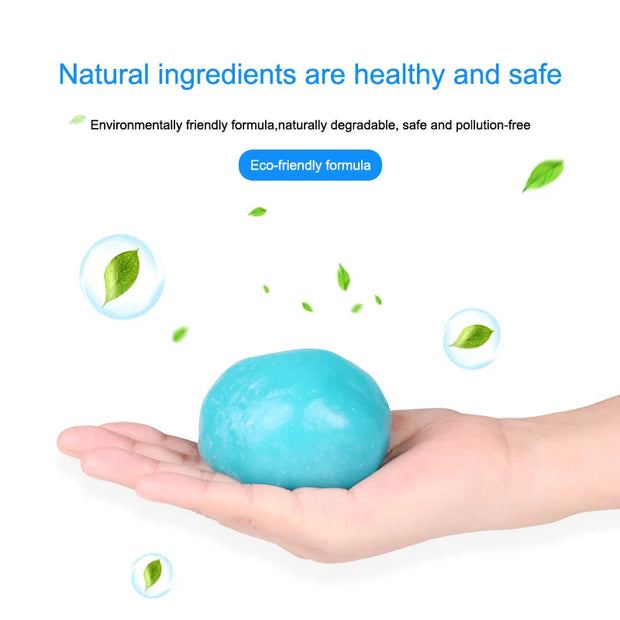 Car Cleaning Gel Slime – Reusable Magic Dust Cleaner Mud for Car Interior, Keyboard, Desk & Household Cleaning