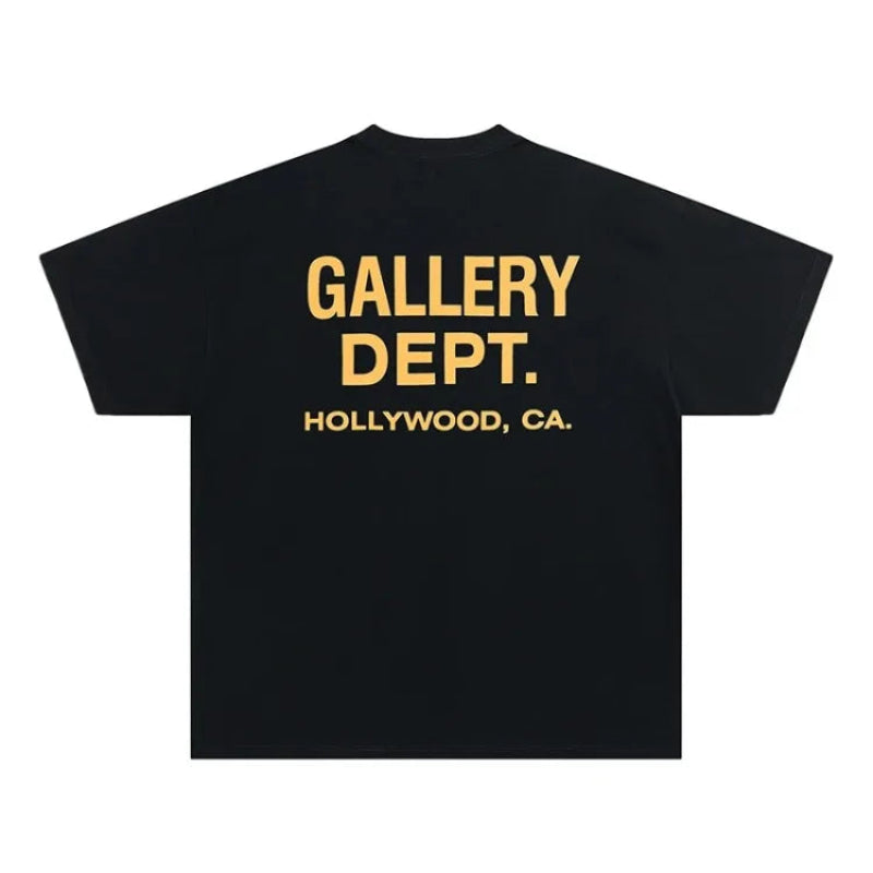 GALLERY DEPT. Hollywood CA Graphic Short Sleeve T-Shirt – Black & White