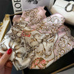 2025 New Fashion 70X70cmPrinted Women's Scarf Pashmina Silk Scarf Square Shawl Decorative Headband Neck Luxury Design Bandana