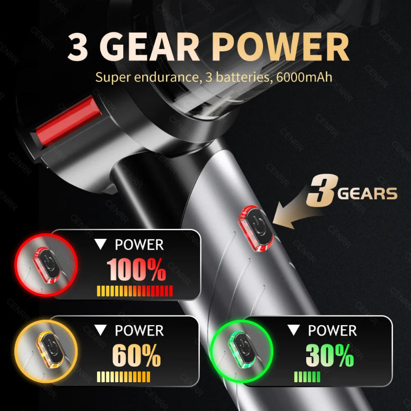 CENRR Mini Car Vacuum Cleaner 998000Pa Powerful Cordless Portable Handheld Vacuum & Blower