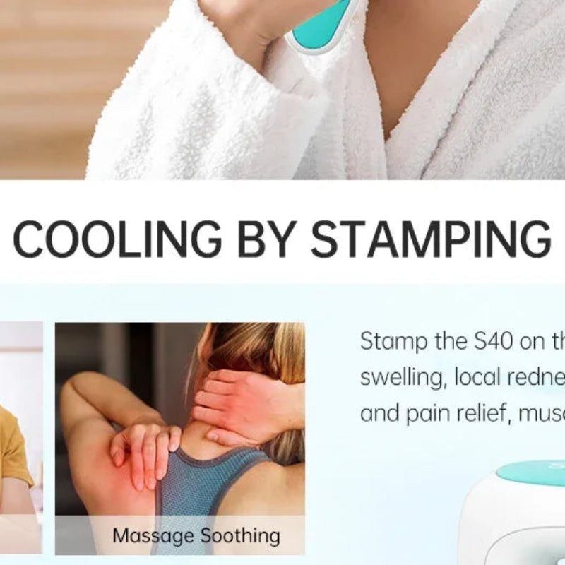 Face Ice Roller with 2 Heads – Cooling Facial Massage Tool for Eyes, Face & Neck Skin Care Therapy