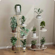 4/5 Tier Metal Plant Stand for Indoor Outdoor Plant Shelf for Multiple Plants Flower Pot Holder Display Stand for Balcony Garden