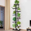 Tall Multi-Tier Plant Stand – Indoor Flower Pot Display Rack in Bronze, White & Dark Grey