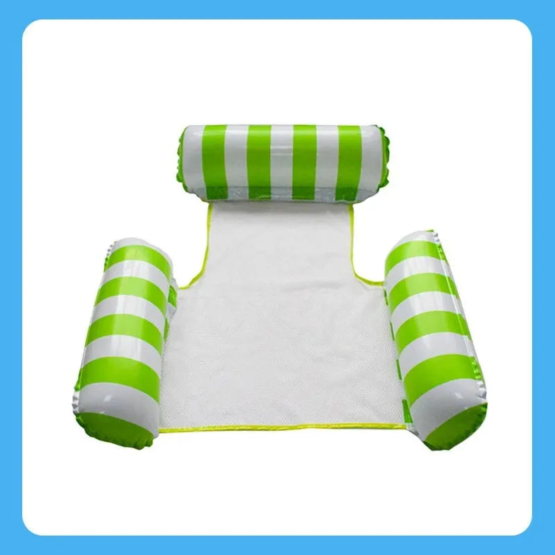 Inflatable Pool Lounger – Floating Chair with Backrest & Armrest | Multi-Color Adult Pool Float