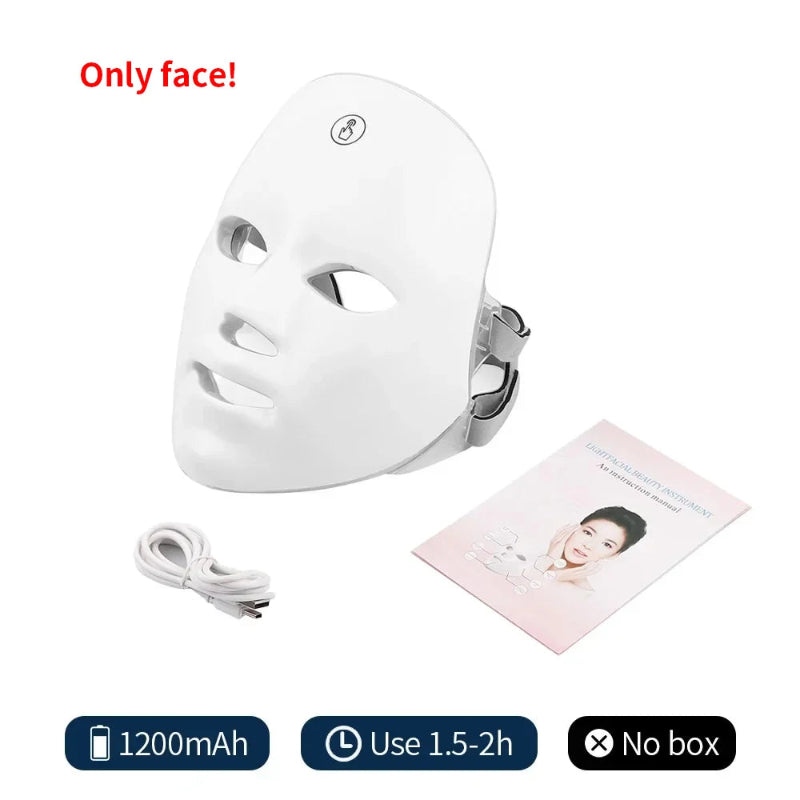 Forever Lily Wireless 7 Color LED Mask Touch Button 60×3 LEDs Photon Facial Beauty Mask