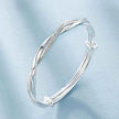 925 sterling silver original pretty weave bracelets Bangles for women fashion party wedding engagement jewelry Adjustable size
