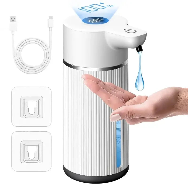 420ML Automatic Smart Sensor Soap Dispenser – Wall-Mounted Electric Foam & Liquid Pump