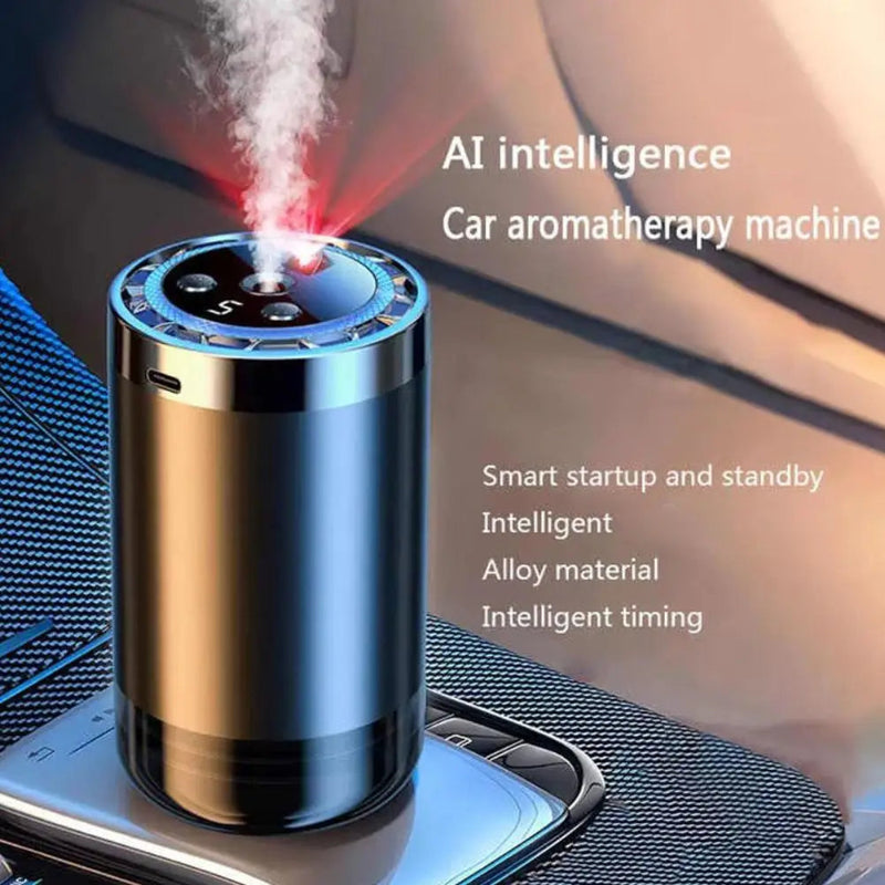 Smart Car Air Freshener Car Fragrance Diffuser Auto Adjustable Modes RGB Music Syncing Light And Starry Sky Projection