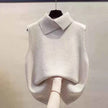 Knitted Sleeveless Turtleneck Vest – Stylish Casual Wear for Women | Multi-Color Options