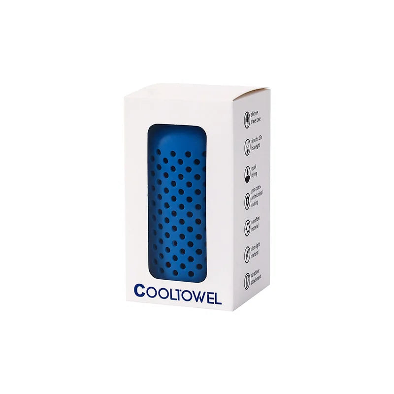 Cooling Towel with Silicone Capsule Case for Gym Running Travel and Outdoor Activities