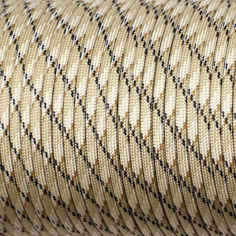 550 Military Paracord 7 Strand 4mm Tactical Parachute Cord Rope for Camping, Survival & DIY Bracelet Projects