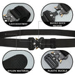 Heavy Duty Tactical Nylon Webbing Belt with Metal Buckle