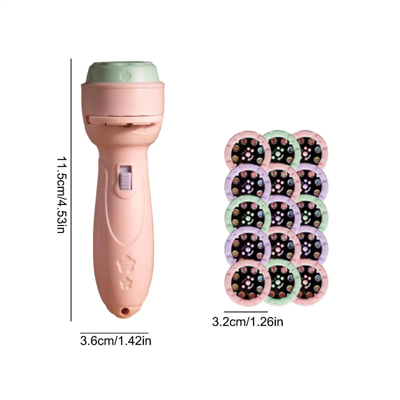 Kids Flashlight Projector 120 Patterns Projector Toys for Kids Preschool Learning Cartoon Torch Light Projection Flashlight