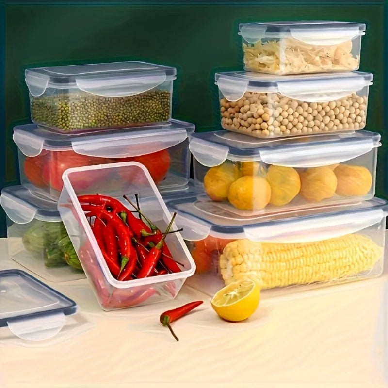 8-Piece BPA-Free Airtight Food Storage Containers with Locking Lids