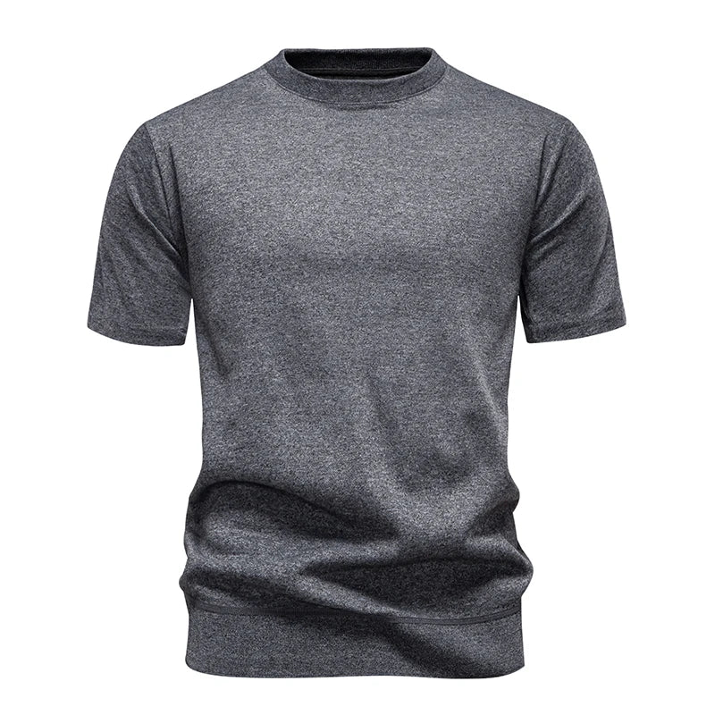 Men's Knit Pullovers Short Sleeve Sweater Knitted Tops Casual Knit Tee Shirts Crewneck Solid Color Ribbed Knitwear
