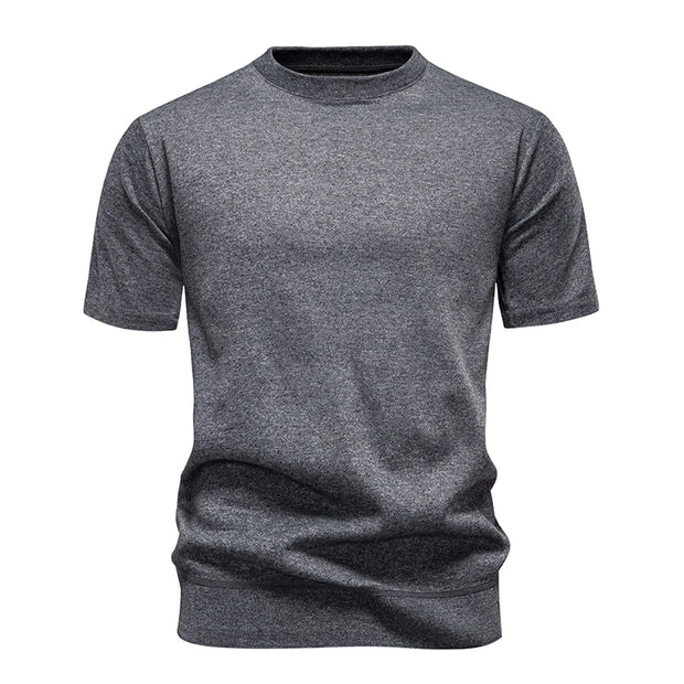 Men's Knit Pullovers Short Sleeve Sweater Knitted Tops Casual Knit Tee Shirts Crewneck Solid Color Ribbed Knitwear