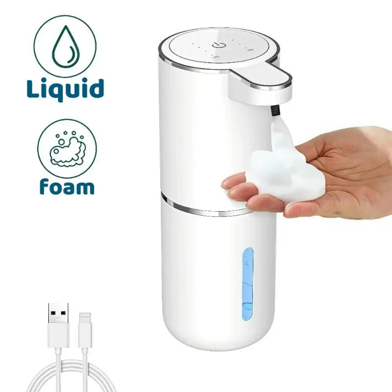Automatic Touchless Soap Dispenser – USB Rechargeable Electric Liquid & Foam Pump with Infrared Sensor