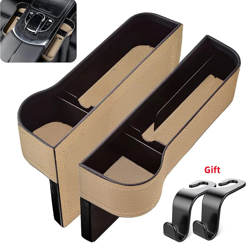1 Set PU Leather Car Seat Gap Storage Box Universal Organizer
