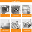 UNHO Hot Tent Wood Burning Stove Portable Camping Stove with 6 Stainless Steel Chimney Pipes for Outdoor Heating & Cooking