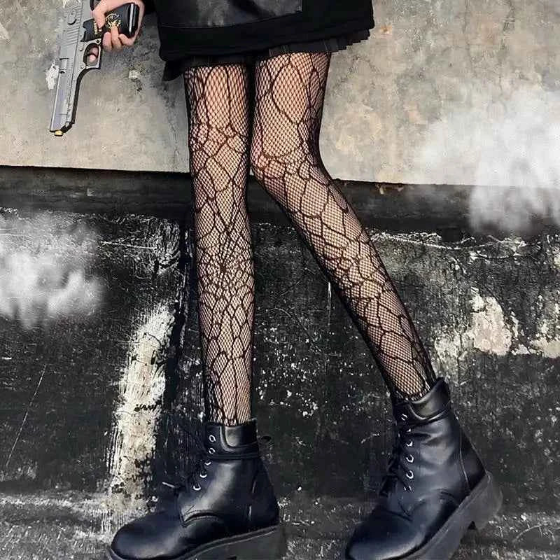 Lace Tights Hosiery | Soft, Stretchable, Floral Design
