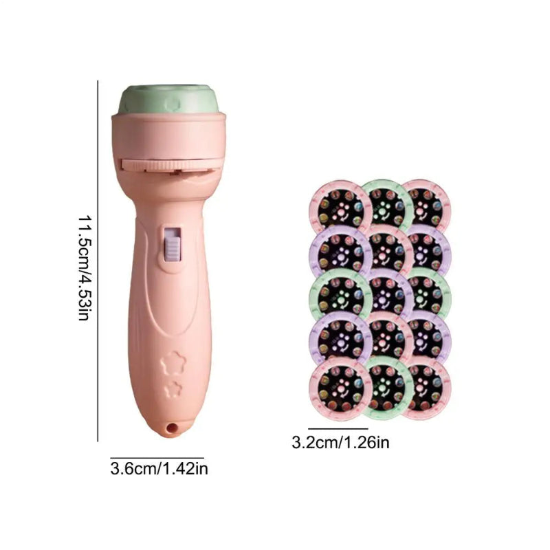 Kids Flashlight Projector 120 Patterns Projector Toys for Kids Preschool Learning Cartoon Torch Light Projection Flashlight
