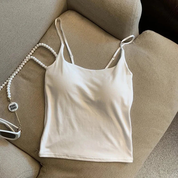 Basic Adjustable Strap Tank Tops