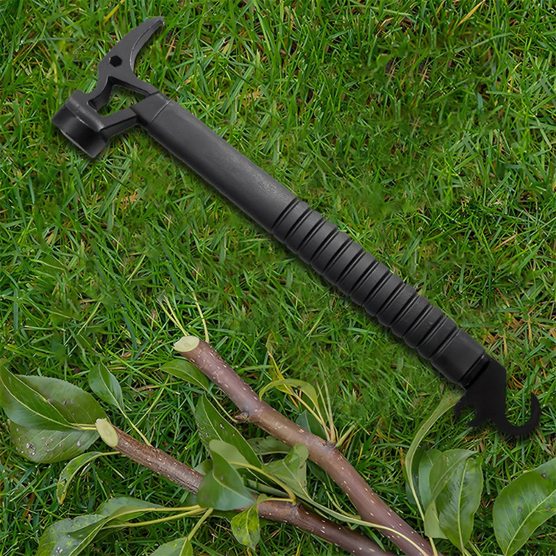1/6/7-Piece Stainless Steel Multifunctional Camping Hammer and Tent Peg Set with Stake Puller