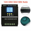 MPPT Solar Charge Controller 30A 40A 50A 60A 100A 12V/24V Battery Charger with LCD Display & USB Output