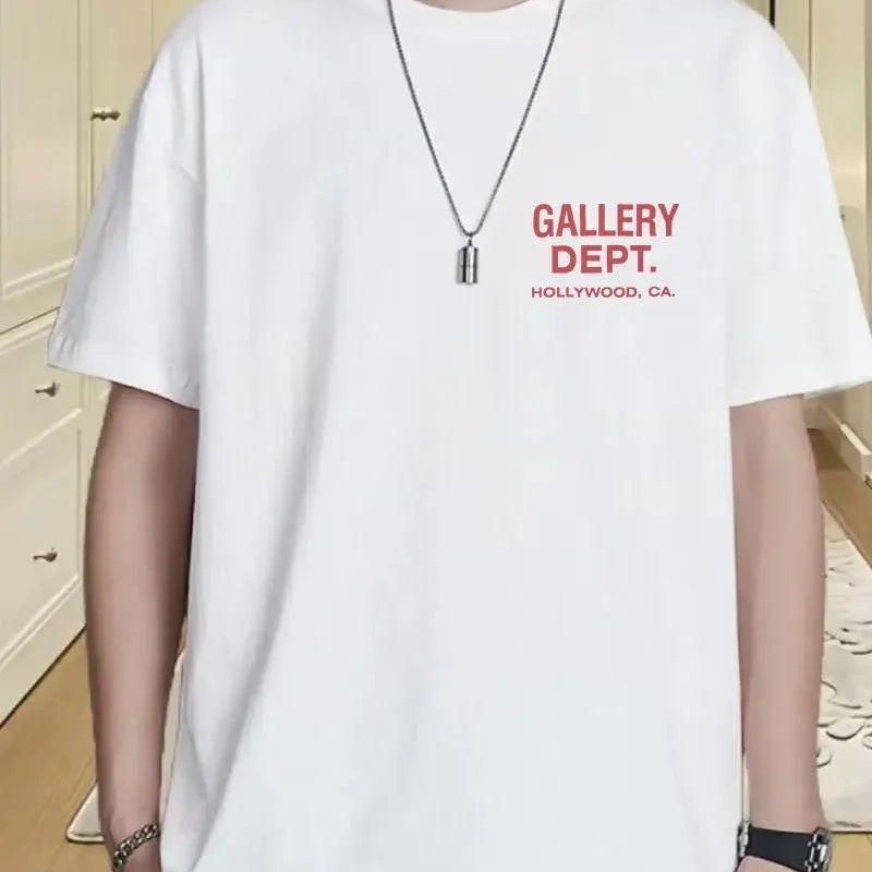 GALLERY DEPT. Hollywood CA Graphic Short Sleeve T-Shirt – Black & White