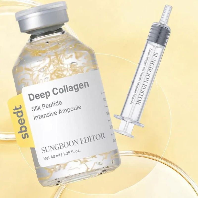 SUNGBOON EDITOR Deep Collagen Silk Peptide Intensive Ampoule Set with Precision Applicator